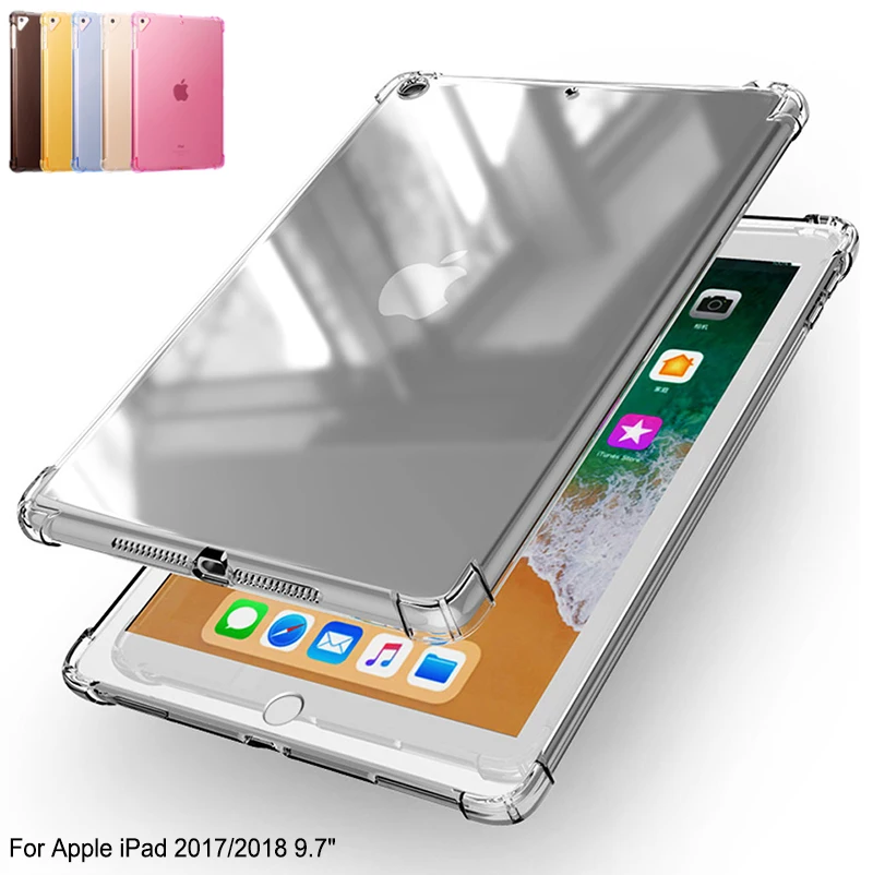 Прозрачный чехол для Apple iPad Mini 5 7 9 дюйма бампер из мягкого ТПУ прозрачная задняя