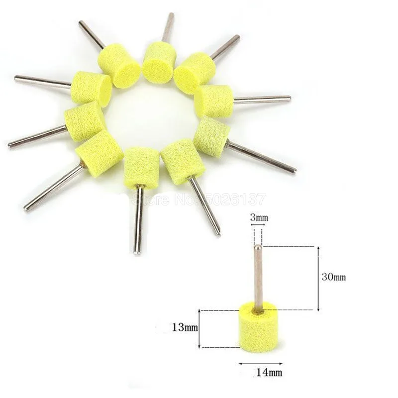 1 шт. нейлоновая шлифовальная Шлифовальная головка щетка для очистки абразивные шлифовальные круглые насадки Полировочный, поворотный инструмент Электрический камень, древесина металл