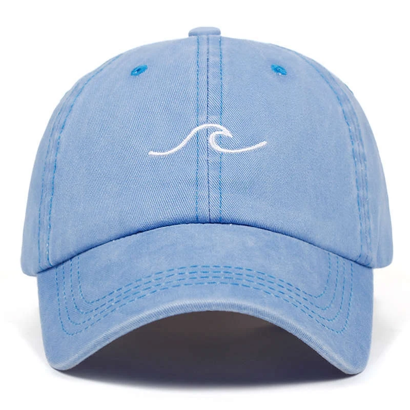 WZCX вышивка волнистые полосы простой Регулируемый Snapback весна осень унисекс Хип Хоп мода остроконечные кепки папа шляпа