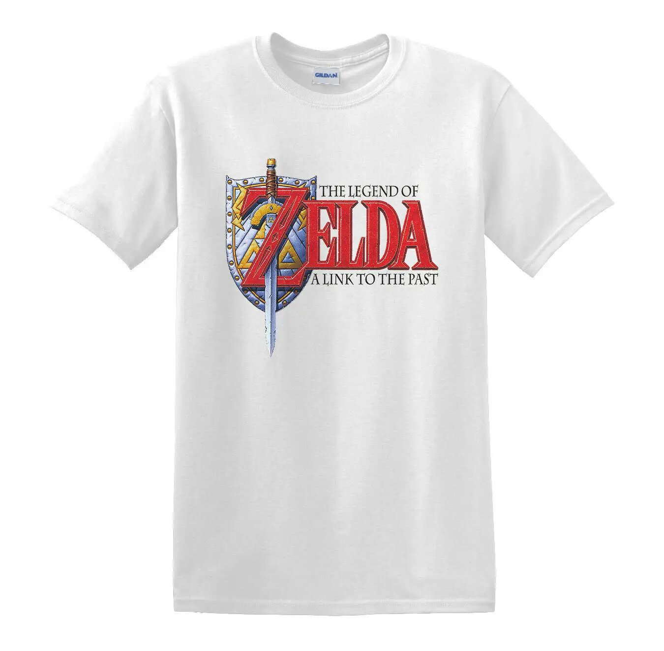 Футболка с логотипом Zelda A Link To The Past nintendo Gamesharajuku уличная рубашка мужская белая