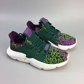 

Top Quality Mens Womens Dragon Ball Z x Prophere Cell Running Shoes For Sale Green Purple White Sneakers No box