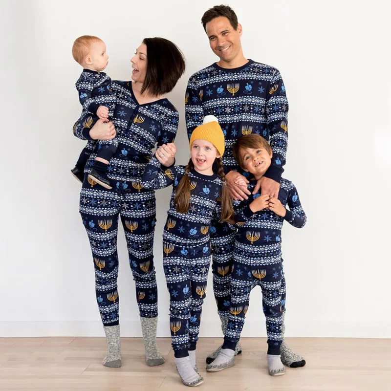 

Christmas Sets Children Clothing Christmas Family Parent-child Suit Printing Home Service Cotton Soft Two-piece Pullover Pajamas