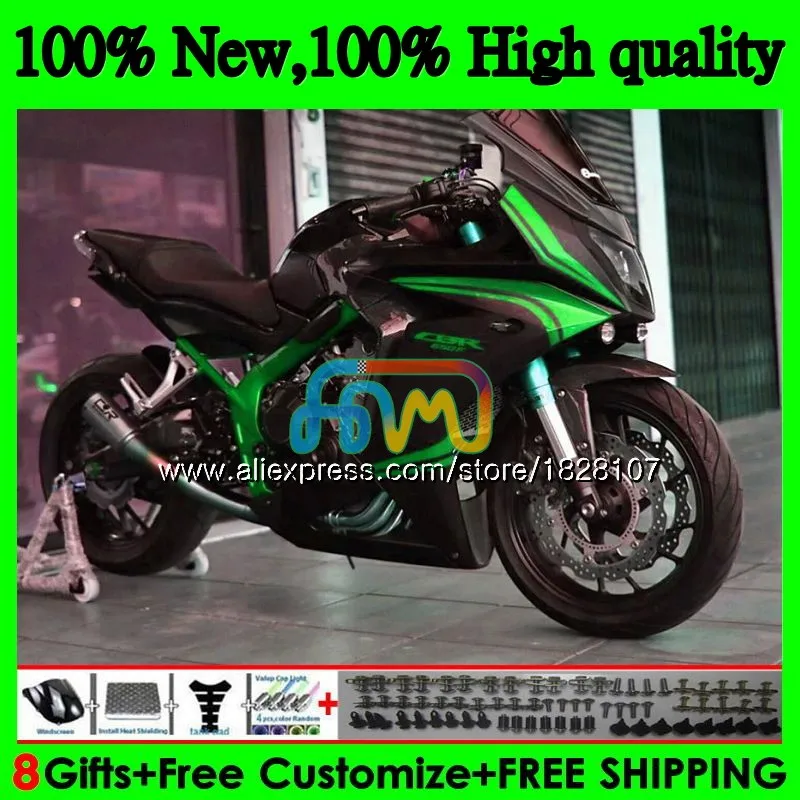CBR-650F для HONDA CBR 650 F CBR650F, возрастом 11, 12, 13, 14, 15, 83BS. 36 CBR650 F CBR цвета: зеленый, черный 650F 2011 2012 2013 обтекатель - Цвет: No. 1