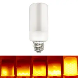 E27 E14 Светодиодная лампа с эффектом пламени мерцающий беспламенный свет моделирование огонь свеча эмуляция Светильники LED с искусственным