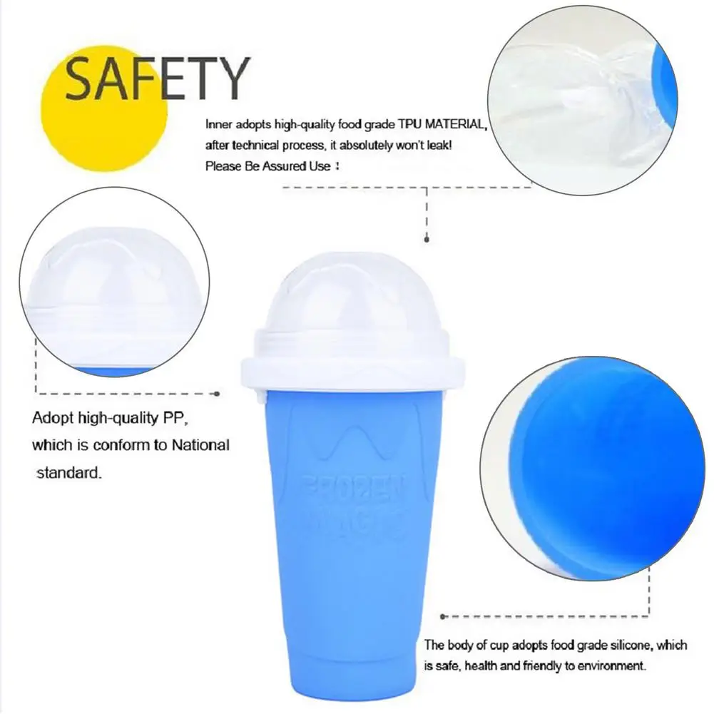 Slush Maker Cup Smoothie Cooling Cup Homemade DIY Milk Household Ice Crusher Quick Frozen Slushie Cooling Cups