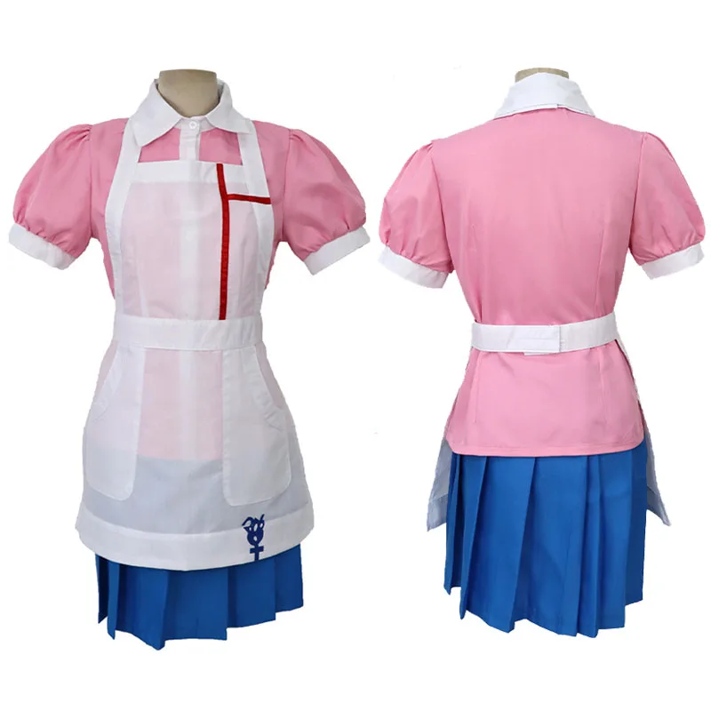 Dangan Ronpa 2 костюм для косплея Danganronpa Mikan Tsumiki платье медсестры из аниме школьная