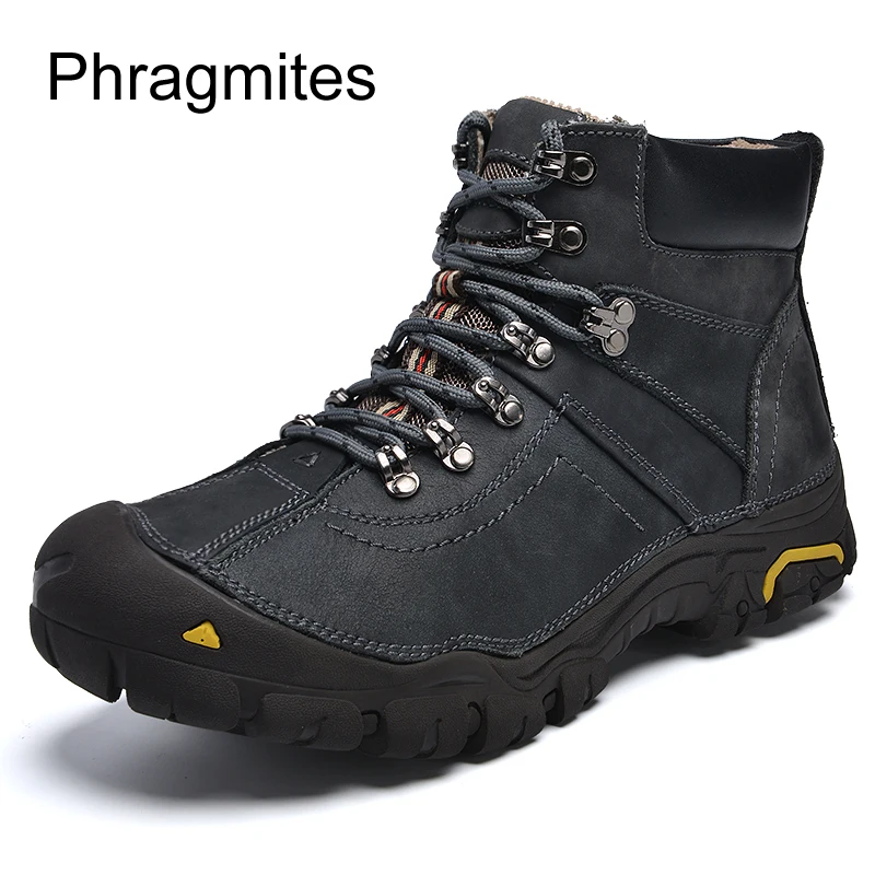 

Phragmites Protective Toe Work Safety Shoes Warm Breathable Winter Boots Plus Size 48 Botas Mujer Invierno 2019 Men Shoes