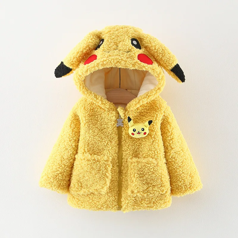 

2019 Winter Baby Embroidered Coat Children's Hood Jacket Thick