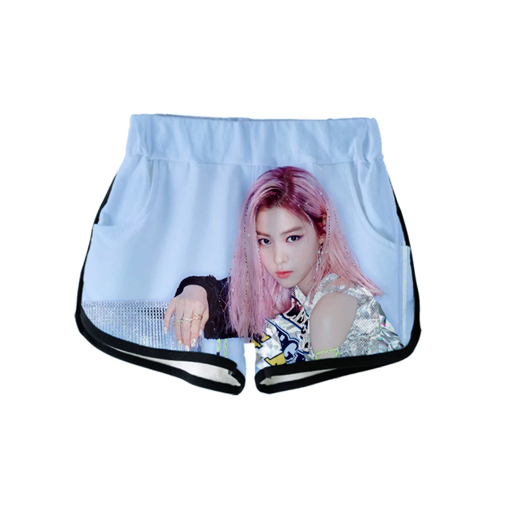 KPOP ITZY DALLA YEJI Lia RYUJIN CHAERYEONG YUNA с 3d принтом летние женские повседневные милые девушки горячая Распродажа сексуальные шорты одежда