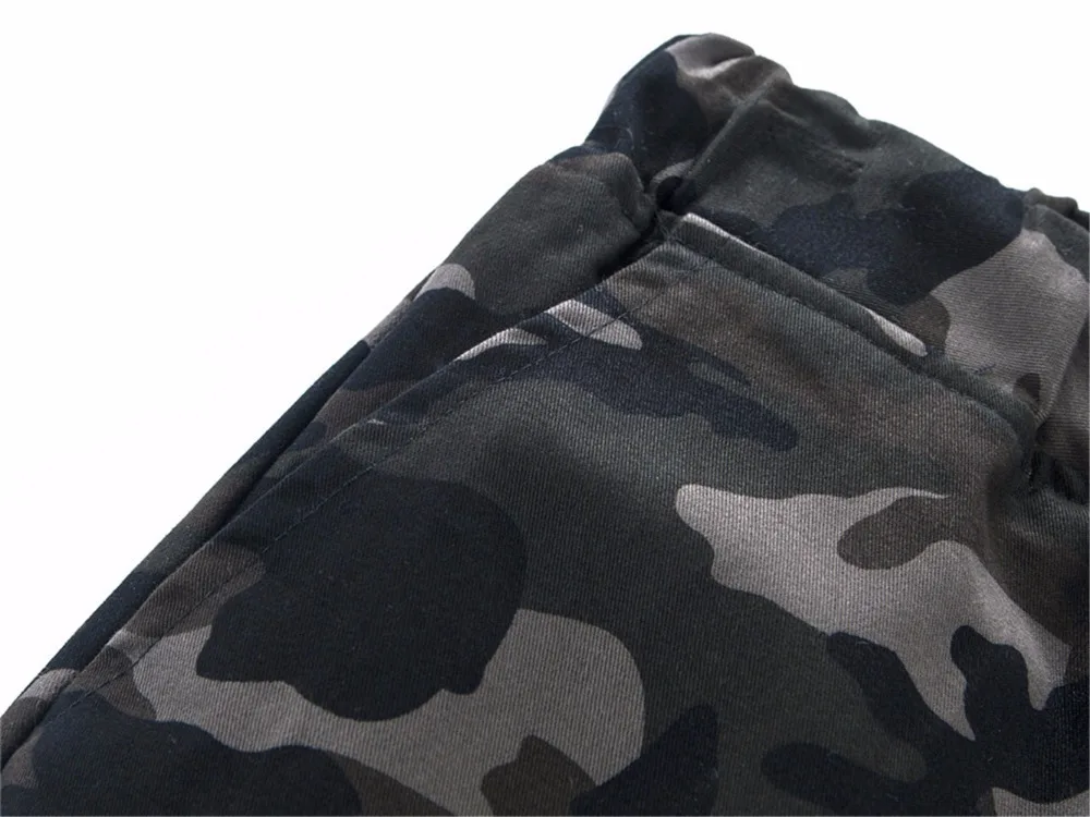 Cotton Mens Jogger Autumn Pencil Harem Pants Men Camouflage Military Pants Loose Comfortable Cargo Trousers Camo Jogger