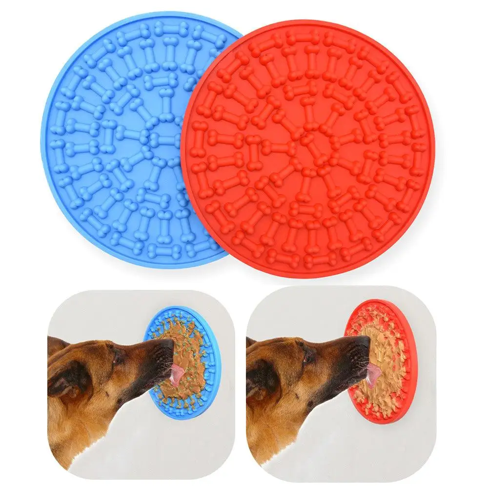 Alfombrilla de silicona con ventosa para mascotas, colchoneta multifunción montada en la pared para comida de perro