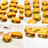 10Pcs/Set Mini Simulation Food Hamburger Pretend Play For Doll Kitchen Toys Dollhouse Miniatures Classic Charms DIY Decoration 3