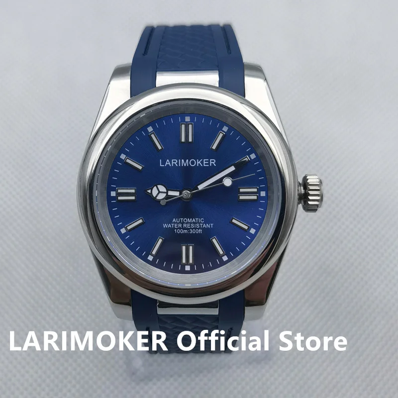 

LARIMOKER New 36mm/39mm Use 24Jewels NH35A PT5000 8215 Movement Self Winding Men NH35 Dial Case Sapphire Glass Rubber Strap