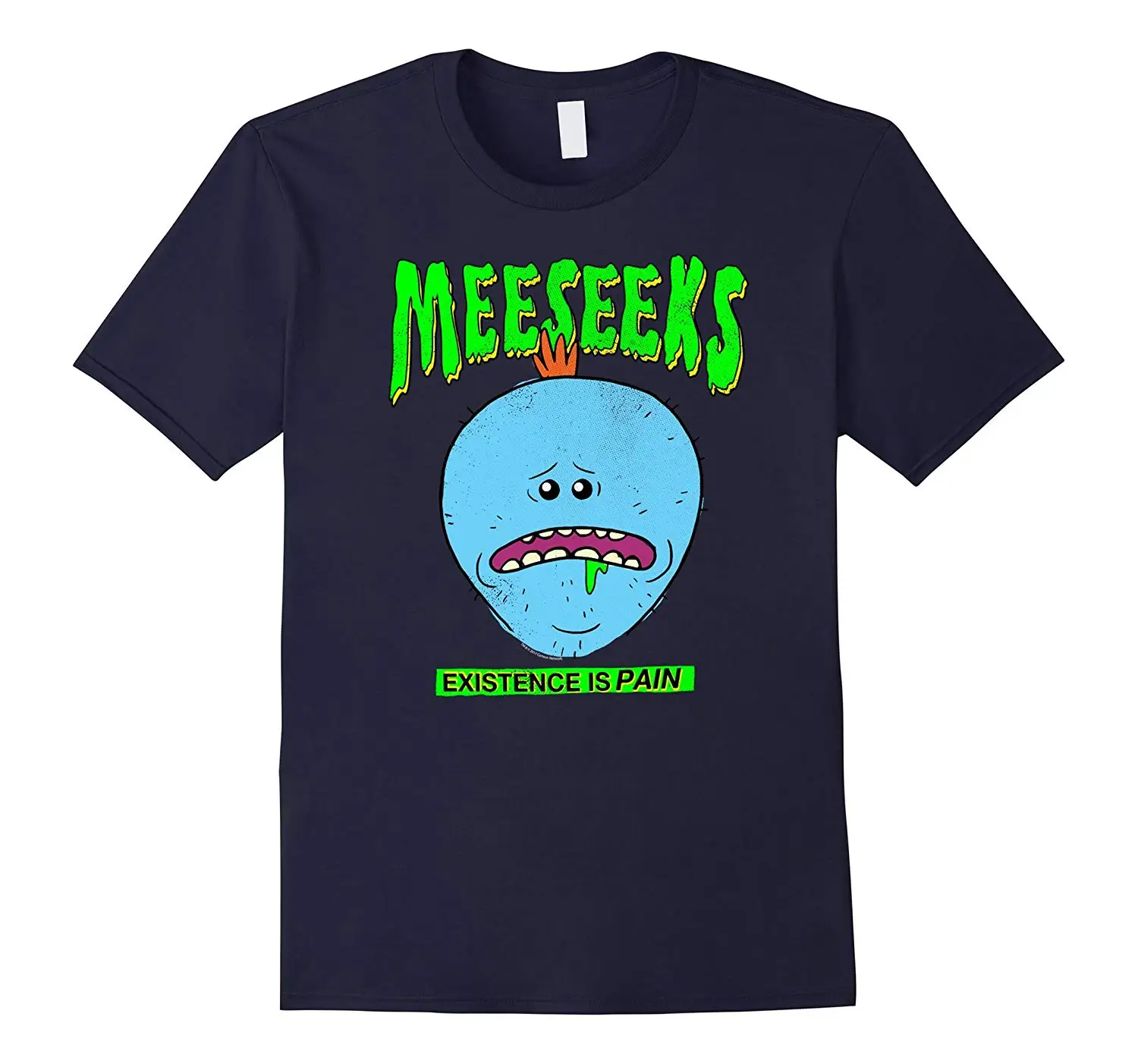 

2019 Fashion Men T shirt Rick Morty meeseeks existence is pain