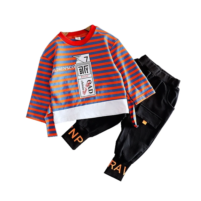 

New Spring Autumn Baby Boys Girls Clothes Children Cotton T Shirt Pants 2Pcs/sets Toddler Fashion Costume Kids Infant Tracksuits