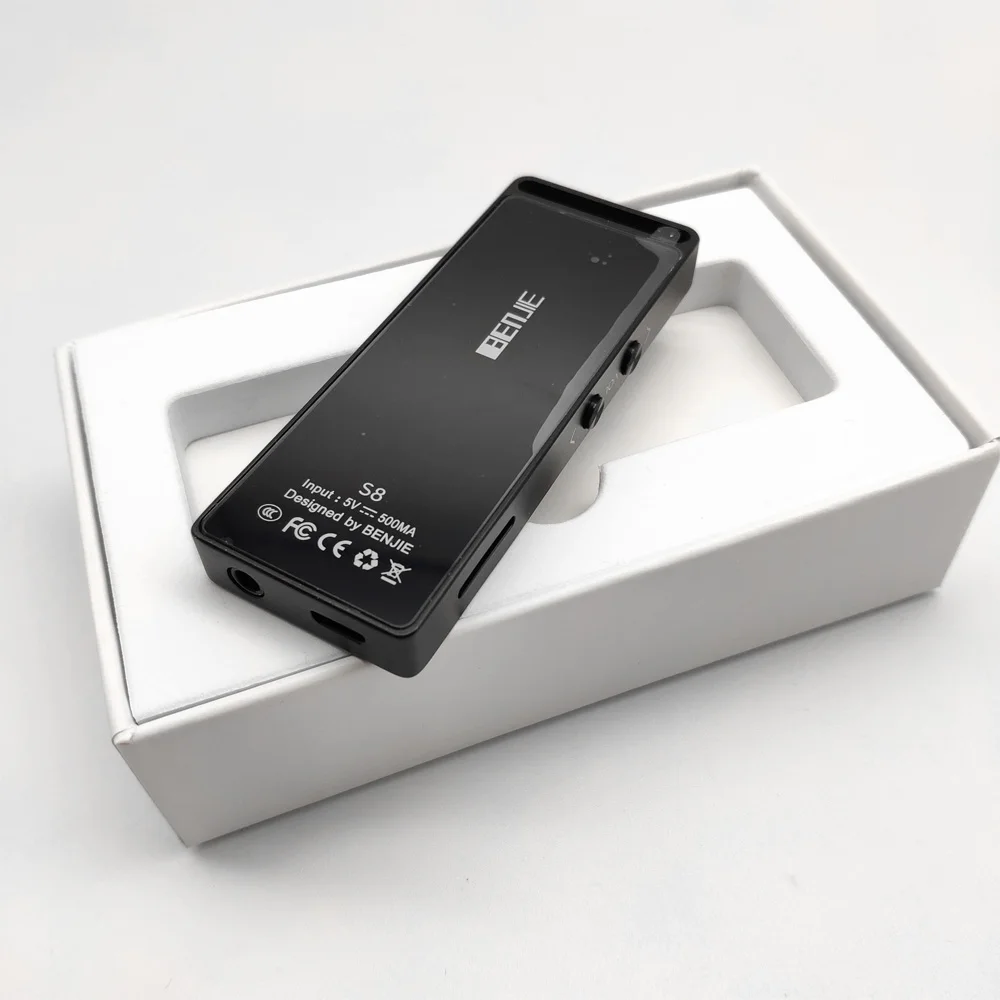 BENJIE S8 металлический Bluetooth MP3 плеер HiFi портативный аудио 8 Гб музыкальный мини Walkman