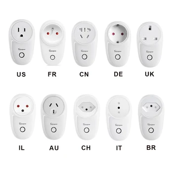 

SONOFF S26 US/UK/CN/AU/EU WIFI Smart Plug Power Socket Light Switch Outlet Smart Home Switch Work with Alexa Google Assistant