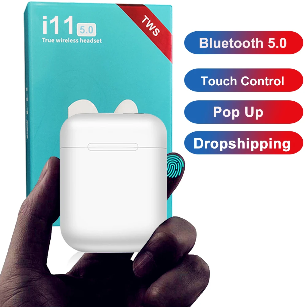 

i11 tws Bluetooth Headset Wireless Earphones fone de ouvido Bluetooth 5.0 Mini Wireless Earbuds For iPhone X 8 Xiaomi Samsung S8