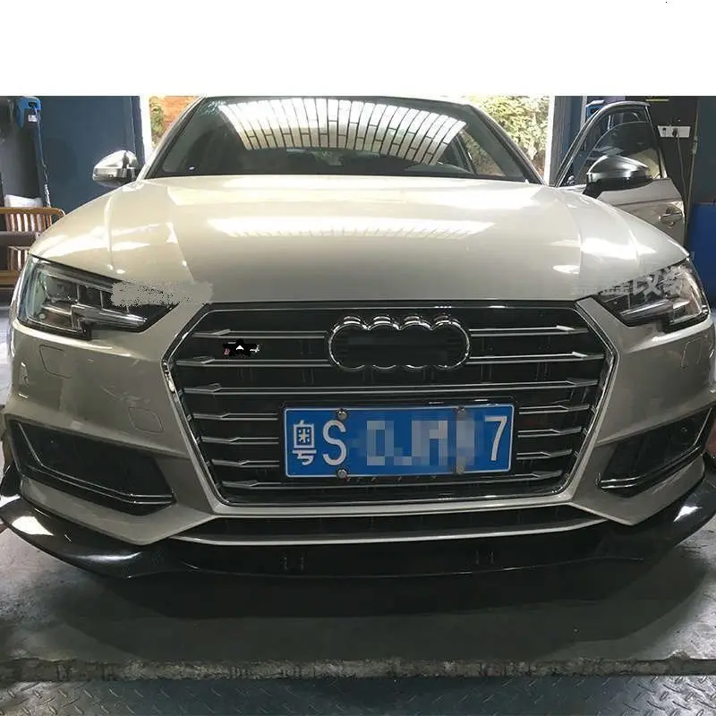 Автонастройка передняя губа Автомобильный задний диффузор аксессуар модернизированная внешняя модификация декоративные защитные бамперы 17 18 для Audi A4