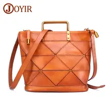 JOYIR распродажа из натуральной кожи сумки для женщин большой емкости растительного дубления кожи сумка через плечо из натуральной кожи треугольная сумка через плечо