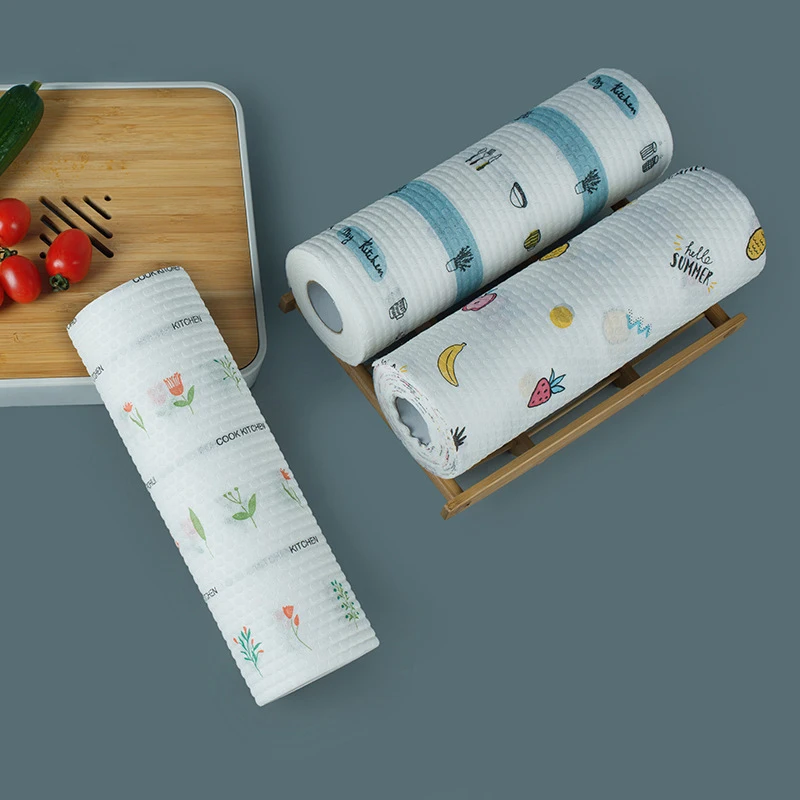 KitchenAce Disposable Wiping Souring Towel Washing Cleaning Cloth Towels Kitchen Housekeeping Gaget Kitchen Rags Gadgets& Tools