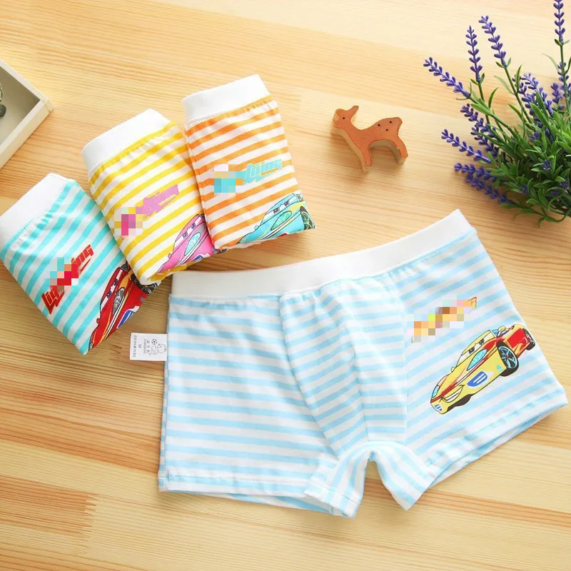 

4pcs/set Security 95% Cotton Underpants panties panty boxer boys kids boxers baby boy anime children underwear kid clothes