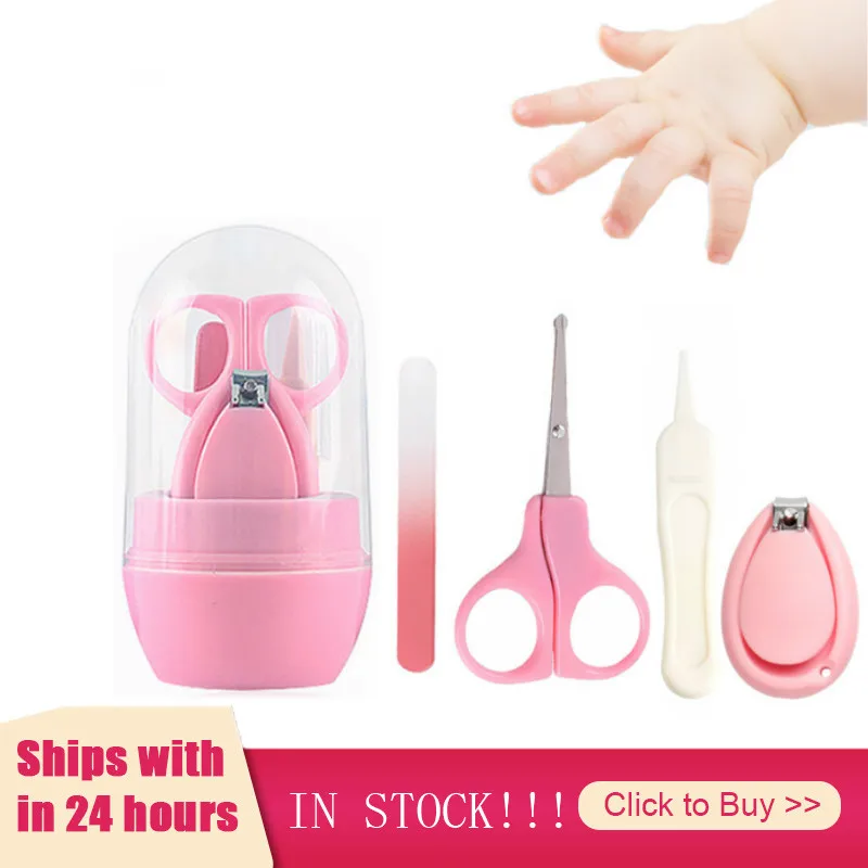 

4 Pcs Children's Nail Clipper Set Baby Boy Girl Items Hand Foot Nail Trimmer Cutter Kit Manicure Tools Baby Care Infantil