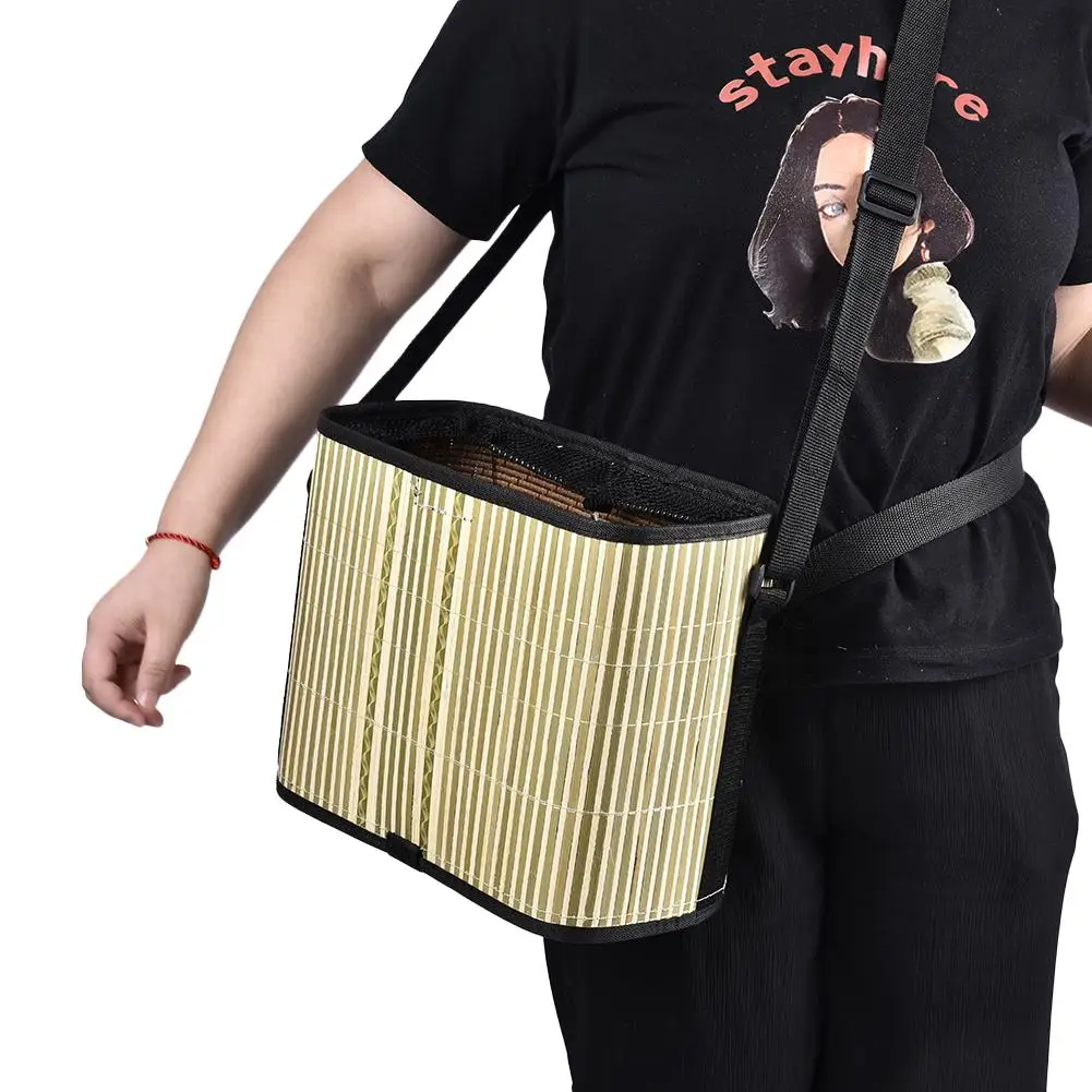 Orchard Fruit Picking Bag Vegetable Picking Organizer Collapsible Bamboo Bucket Garden Picking Collect Collection Tools