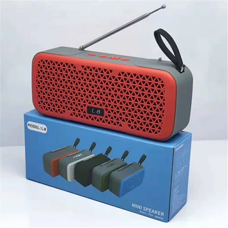 Jinreach L8 портативный Колонка Bluetooth динамик беспроводной стерео спортивный громкий динамик s звук руки бесплатно для мобильного телефона Mp3 Mp4 FM