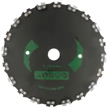 9 дюймов 20-зуб Heavy Duty кусторез лезвие триммер голова 10000 об/мин Lawnmover головка Запчасти резки деревья кустарник