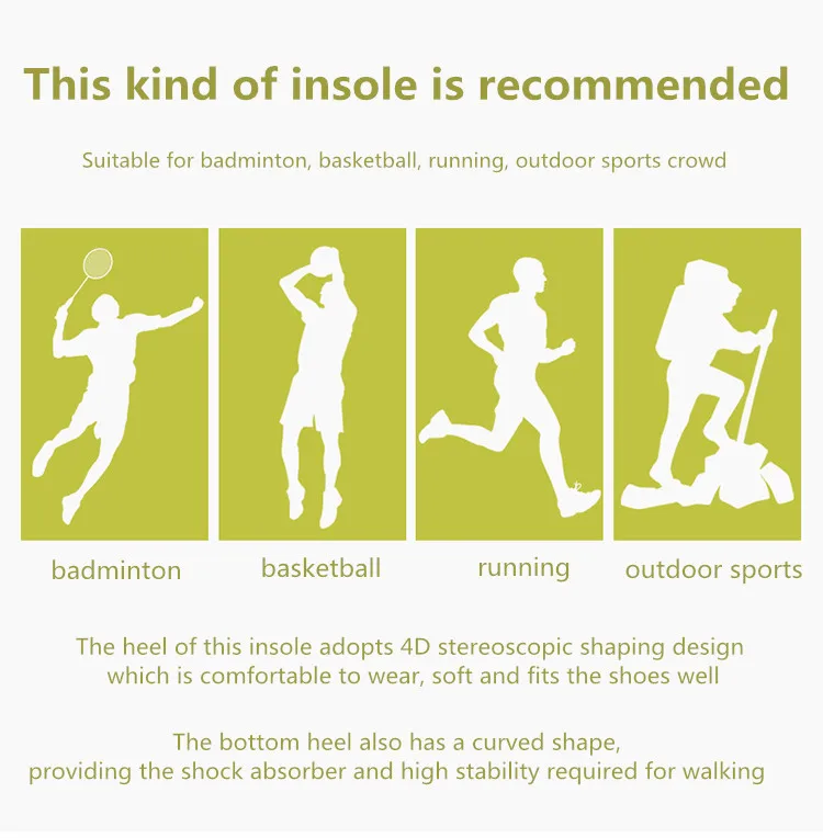 GEL Comfort Sports EVA Insoles Superior Cushioning When Walking & Standing for Daily Wear & Army Work Shoes