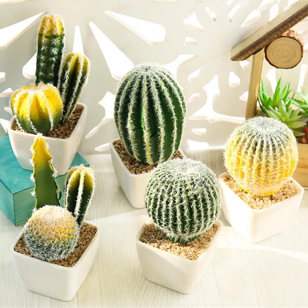 Cactus Artificiel En Plastique, Succulente Plante En Pot, Sans Pot,  Simulation Écologique, Décoration Pour La Maison Ou Le Bureau - Plantes  Artificielles - AliExpress