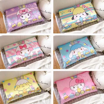 

Hello Kitty MyMelody Cinnamoroll PomPomPurin Kuromi Pillowcase Cartoon Student Dormitory Pillow Pillowcase for Children girl