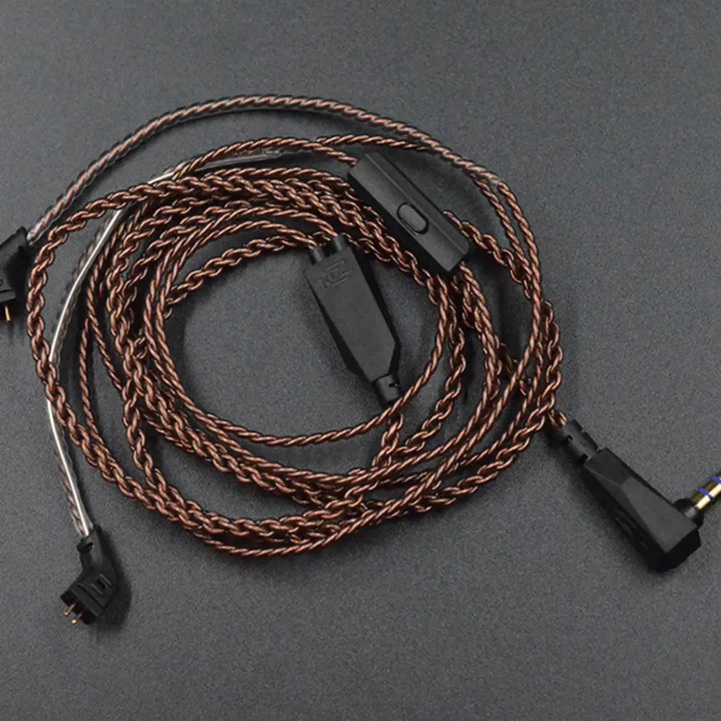 Earphone Wire High-Purity Oxygen-Free Copper Twisted Upgrade Cable 2 Pin Cable For KZ ZS10/ZST/ES3/ES4/ ZS6/ZSA/ED16