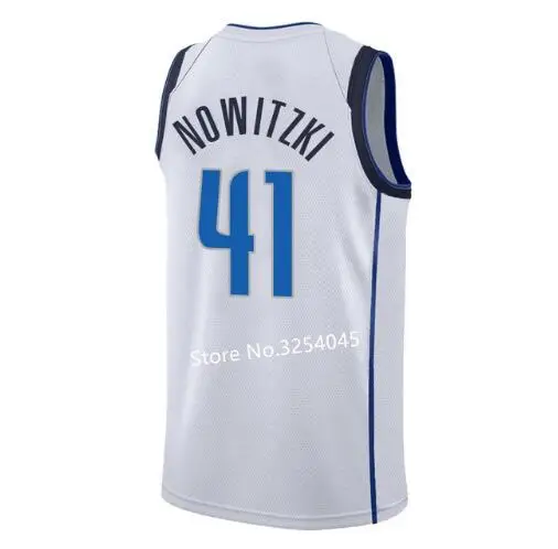 Новинка#77 Luka Doncic#1 Dennis Smith Jr#41 Dirk Nowitzki рубашка с отворотами прошитая американский размер S-XXL наивысшего качества - Цвет: 8