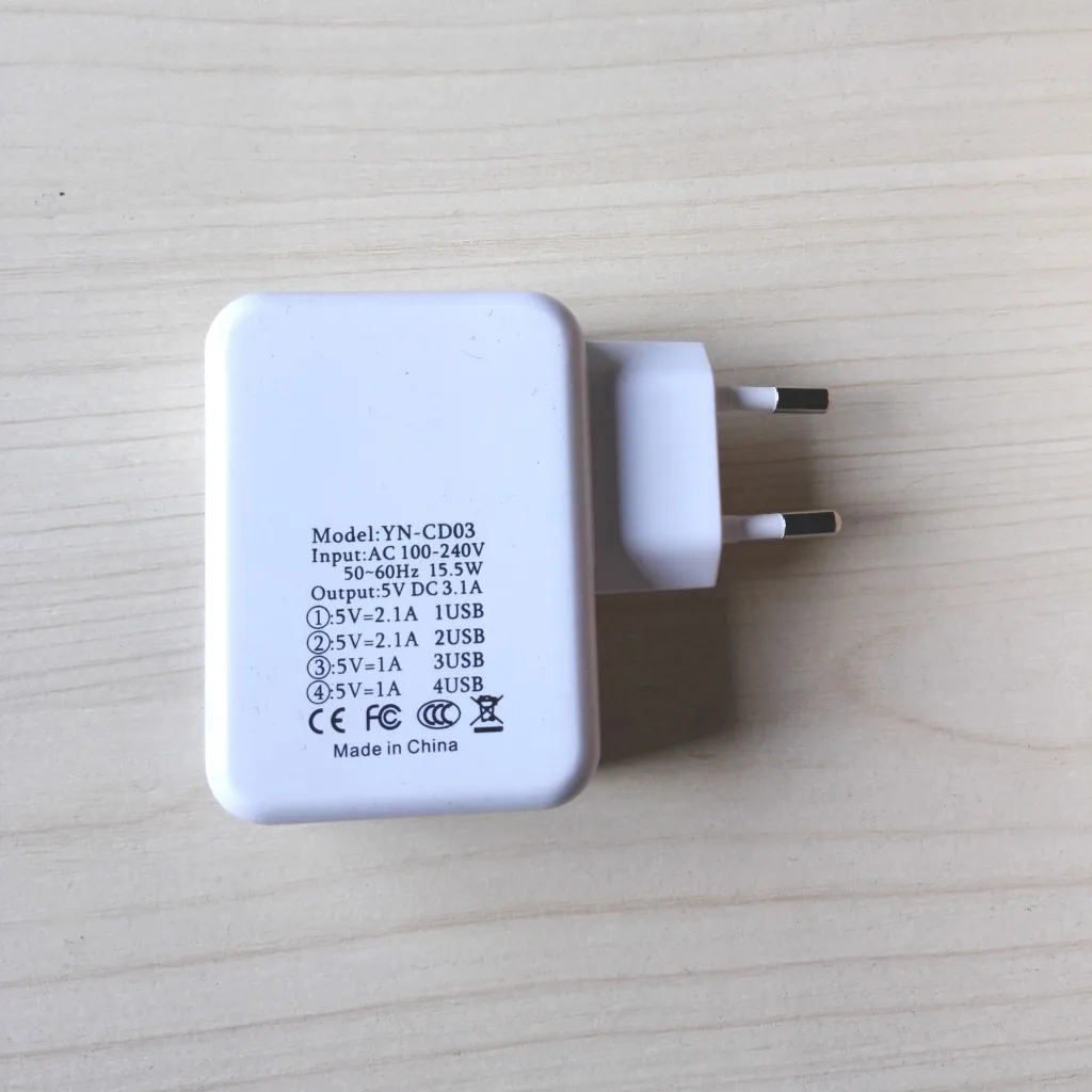 50 шт. DHL EU US Plug 4 порта USB зарядное устройство адаптер 5 в 3.1A Быстрая зарядка usb-хаб зарядное устройство для iPhone/iPad для samsung/Xiaomi