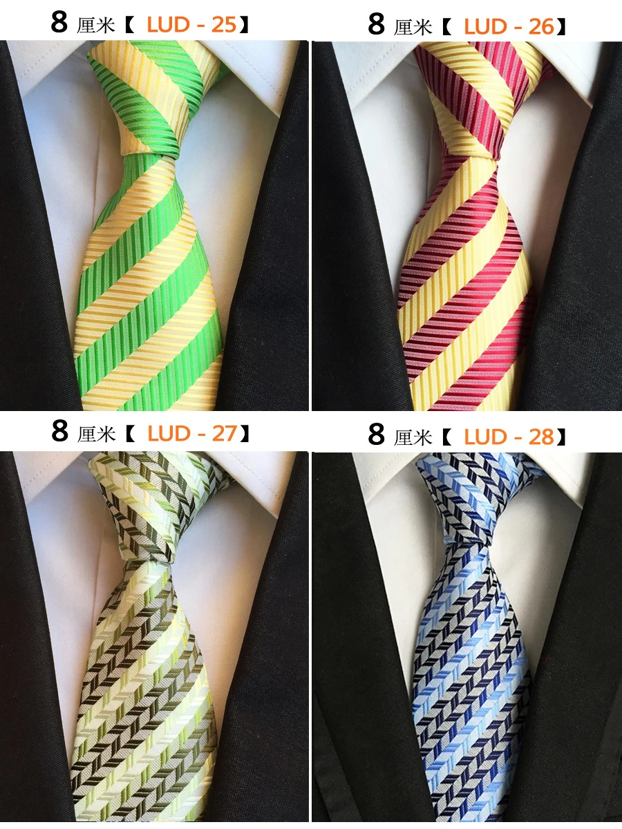 Новые Классические шелковые мужские галстуки, галстуки на шею, 8 см. Клетчатые полосатые галстуки для мужчин, деловые роскошные галстуки для свадебной вечеринки, галстуки Gravatas