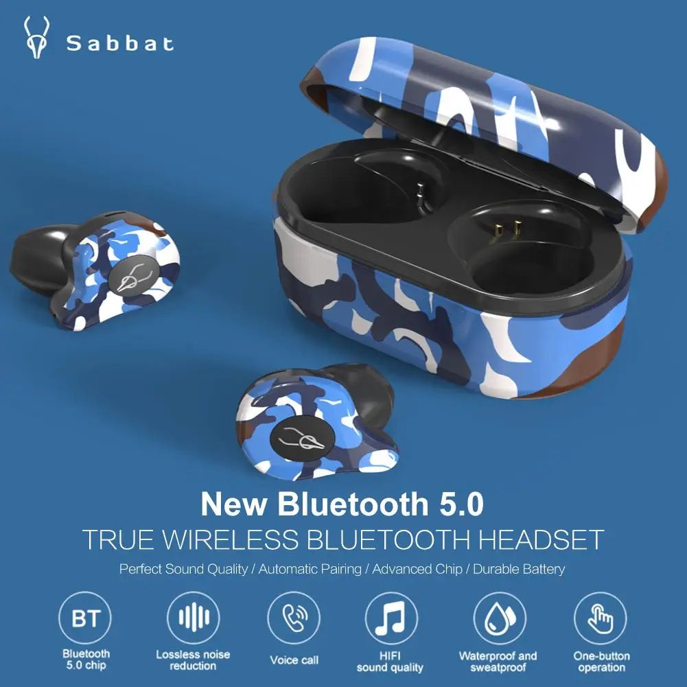 Для Sabbat X12 Ultra 5,0 Bluetooth беспроводная гарнитура наушники Беспроводная зарядка коробка