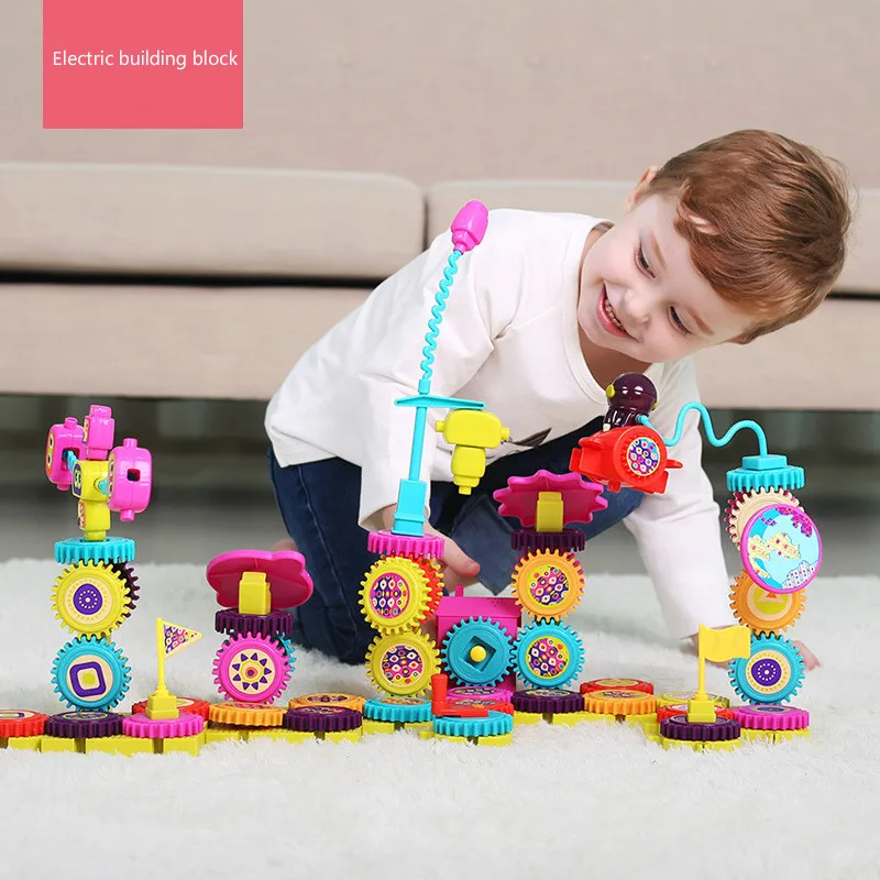 

Assembly Electric Toy DIY Plastic Building Block Children Early Education Toy Grinch Christmas Gift