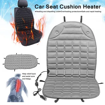 

Universal 12V Car Van Seat Cushion Pad Heater Heating Warmer Winter Mat Cover Polyester Anti-slip 48x96cm Single-seat Version