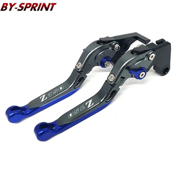 Для KAWASAKI Z750 Z 750 2007-2012 Мотоцикл с ЧПУ аксессуары рычаги тормоза сцепления Регулируемые складные выдвижной - Цвет: Tianium-Blue