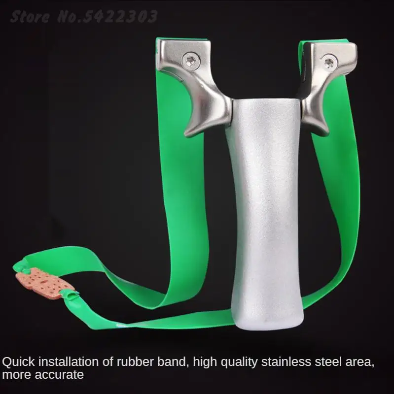 

Powerful Stainless Steel Slingshot Hunting Catapult with Rubber Band Outdoor Shooting Sport Accessories