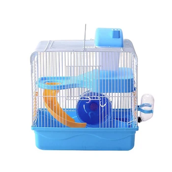 

Storey Hamster Cage Mouse Home Rat Cage 3 Color 2 Floors Luxurious Portable Storage Chinchilla Outdoor Carrier Puppy