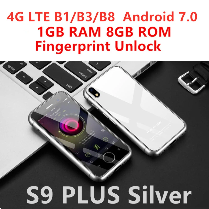 S9 Plus Silver Карманный смартфон Melrose S9 S9P S9X S9+ ультра тонкий мини мобильный телефон четырехъядерный 1 ГБ 8 ГБ разблокировка мобильных телефонов Play Store PK XS - Цвет: S9 Plus Silver