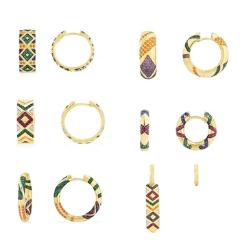 

Kakany 2020 Fashion High Quality Copy 1:1 Multicolor Tribal Pendant Monochrome Earrings and Stripes Ladies Luxury Jewelry