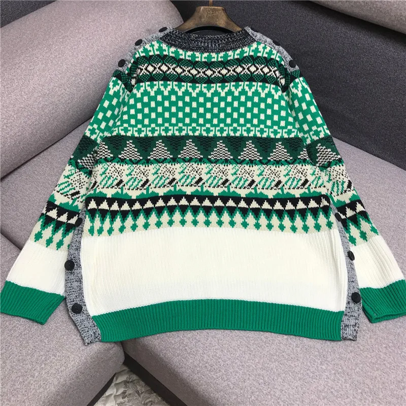 pull femme Рождественские свитера для женщин с длинным рукавом Осень Зима принт вязаный женский пуловер шикарный топ Джемпер Джерси mujer