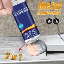 

100/50/20/10g Metal Repair Paste 2 In1 Industrial A&B Caster Glue Heat Resistant Sealant Cold Weld Strong Defect Repair Agent