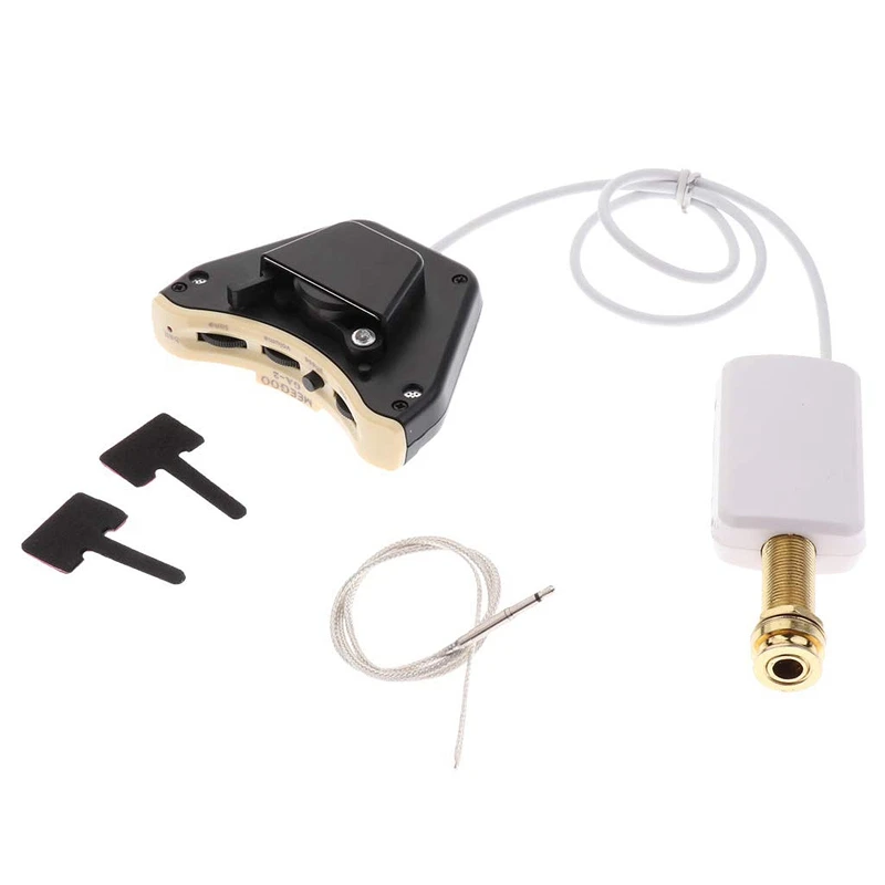 

Guitar Perform Practice Soundhole Piezo Pickup Volume Mic Phase Tone Switch Without Battery