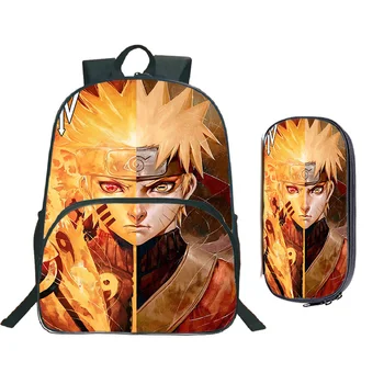 

High Quality Naruto Naruto Split Rucksack Students School Bags Surprise Gift School Backpack (2 Set / Backpack+pencil Case)