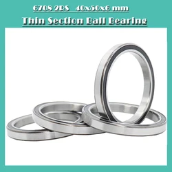 Roulement à billes 6708, Section mince mince, 40x50x6mm (4 pièces) 61708RS ABEC 1 RS 6708RS 6708 
